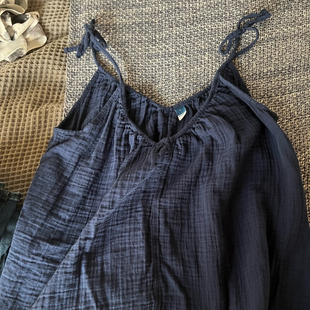 Old Navy Womens Gauze tie strap tank top